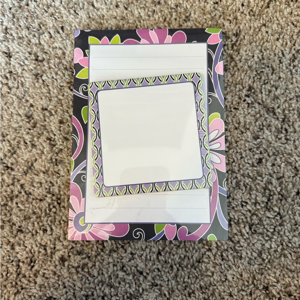 Vera Bradley Note Pad Set with Sticky Notes